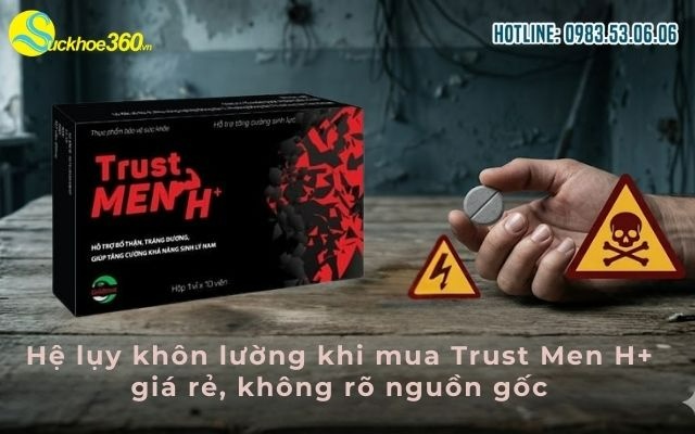 Hệ lụy khôn lường khi mua Trust Men H+ giá rẻ, không rõ nguồn gốc