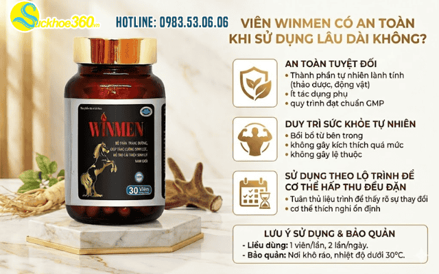 Viên Winmen có an toàn khi sử dụng lâu dài không?