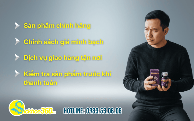 Mua viên uống Xtramen chính hãng tại Suckhoe360.vn