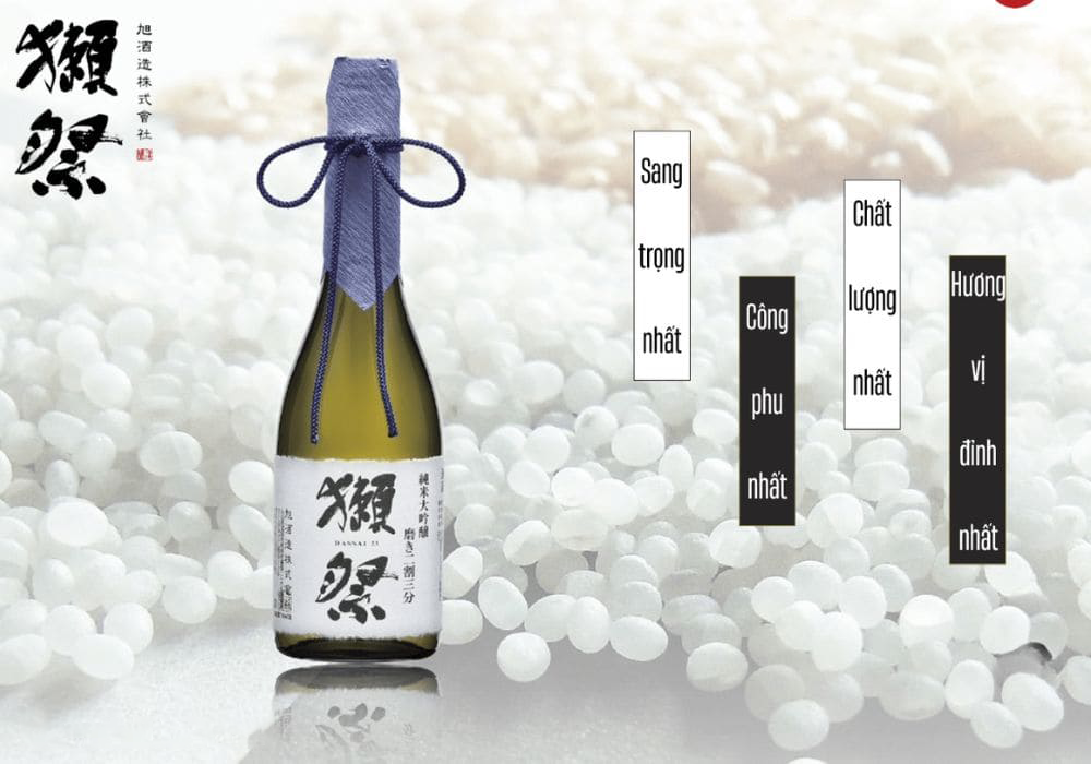 Rượu Sake lâu năm với hương vị phong phú