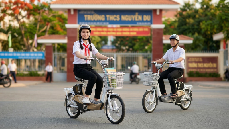 xe đạp điện Yamaha có thiết kế trẻ trung