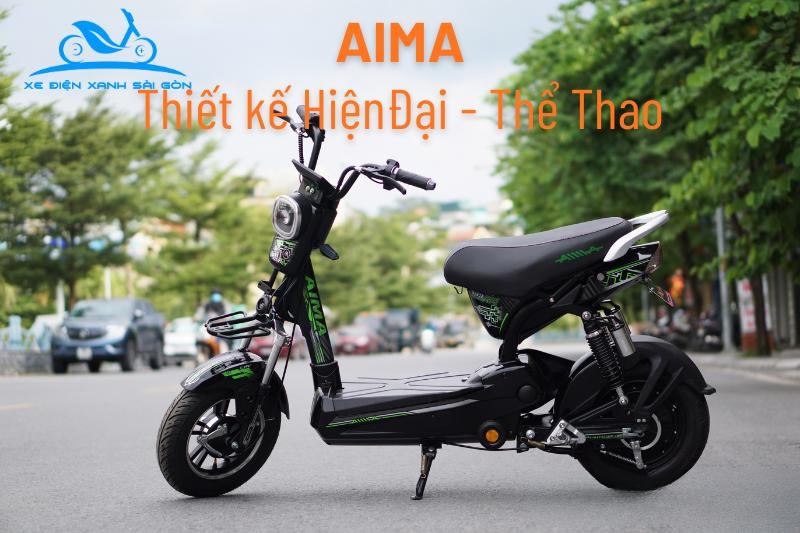 Xe đạp điện Aima có độ hoàn thiện cao, đẹp mắt