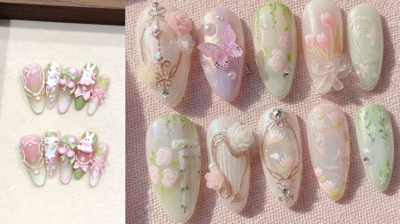 bộ móng chơi tết