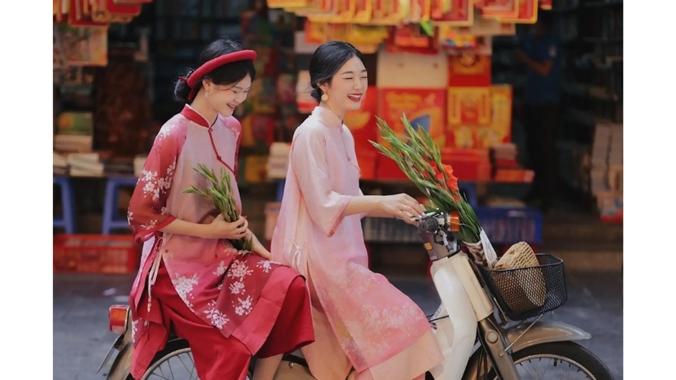 chụp ảnh tết cho nữ