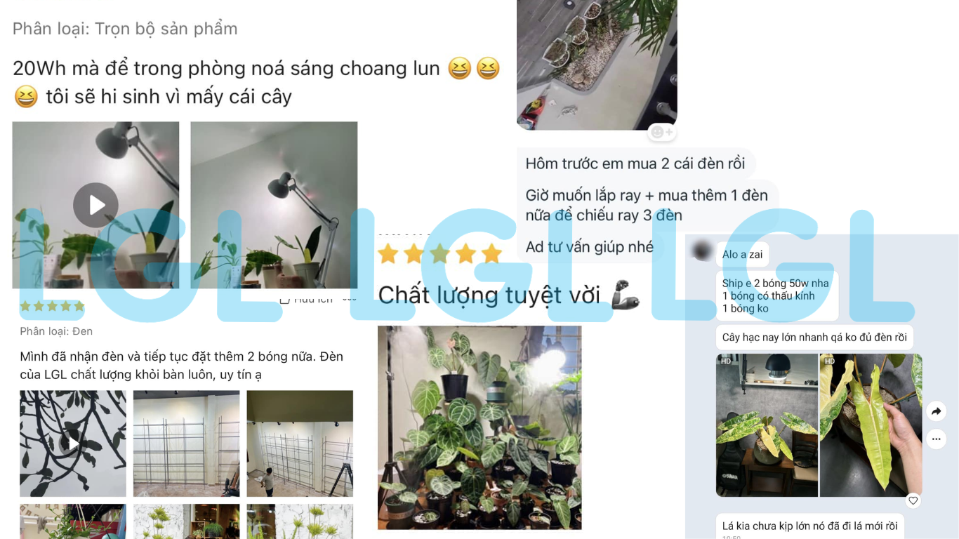 đèn trồng cây trong nhà LGL bán chạy