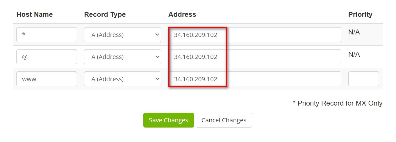 Kết nối tên miền và hosting