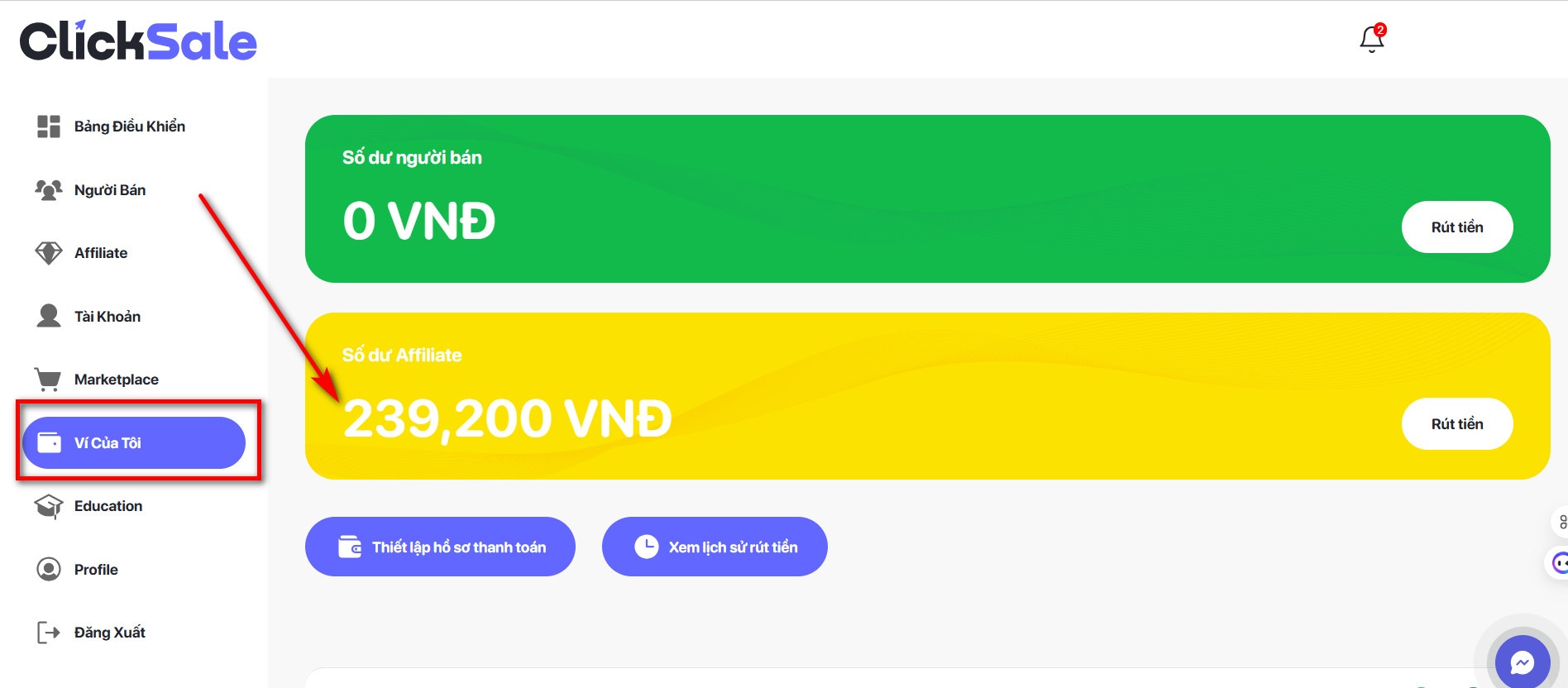 Kiểm tra hoa hồng ClickSale