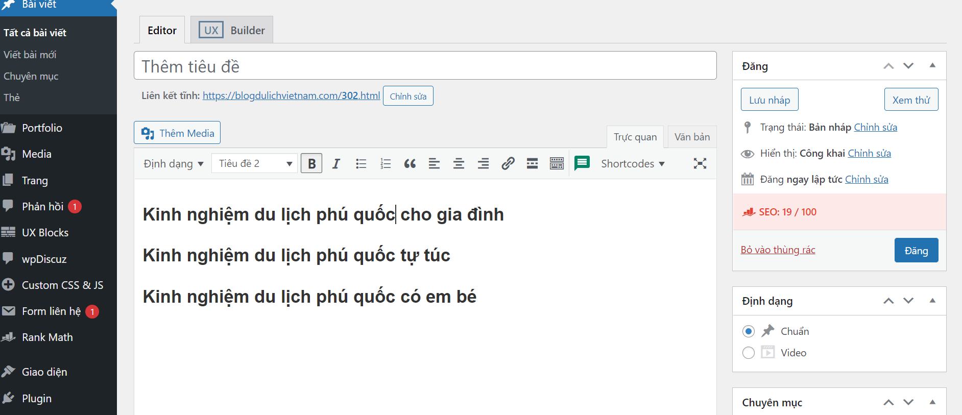 Lập dàn ý cho bài viết