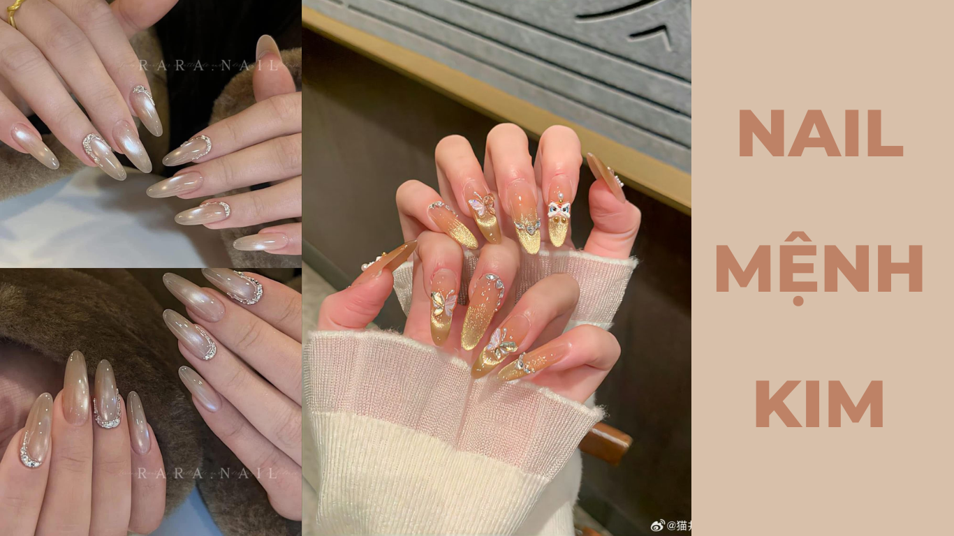 mẫu nail mệnh kim
