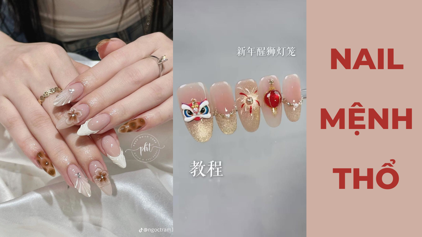 mẫu nail mệnh thổ