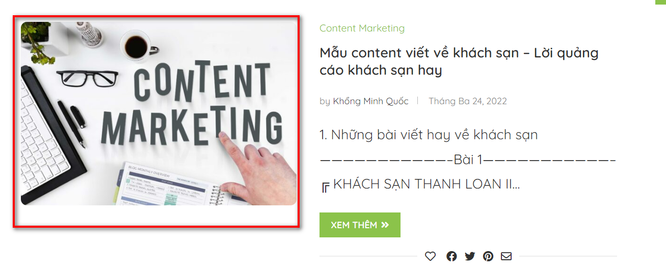 Ảnh đại diện sau khi đăng