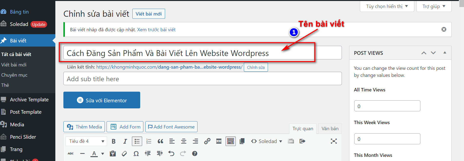 Đặt Tên bài viết