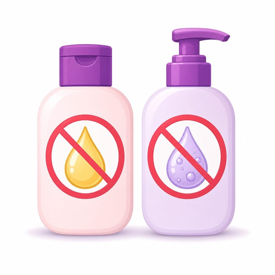 Không dùng gel gốc dầu hoặc gốc silicone cho búp bê silicone vì làm rỗ bề mặt