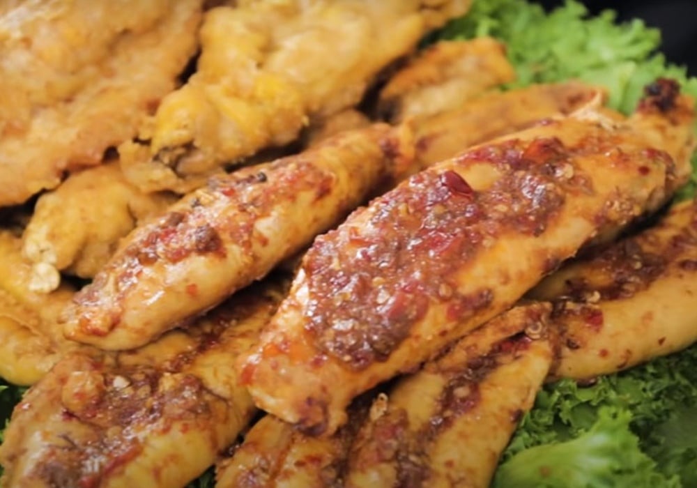 Trứng cá ngừ chiên