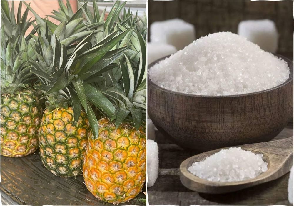 Nguyên liệu làm mứt thơm kéo sợi