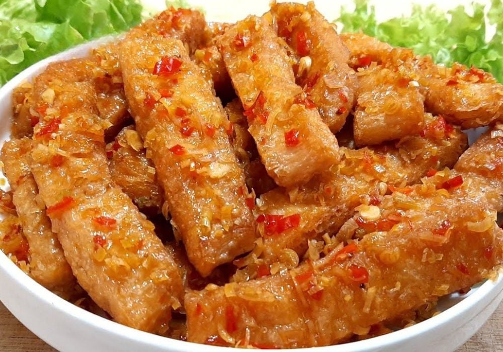 Sườn non chay kho sả ớt