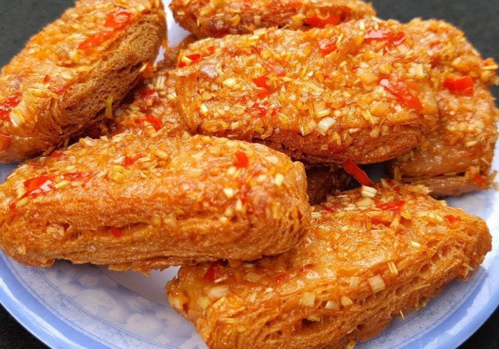 Sườn non chay chiên sả ớt