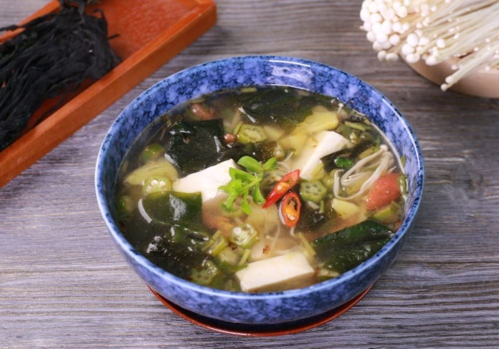 Canh rong biển chay