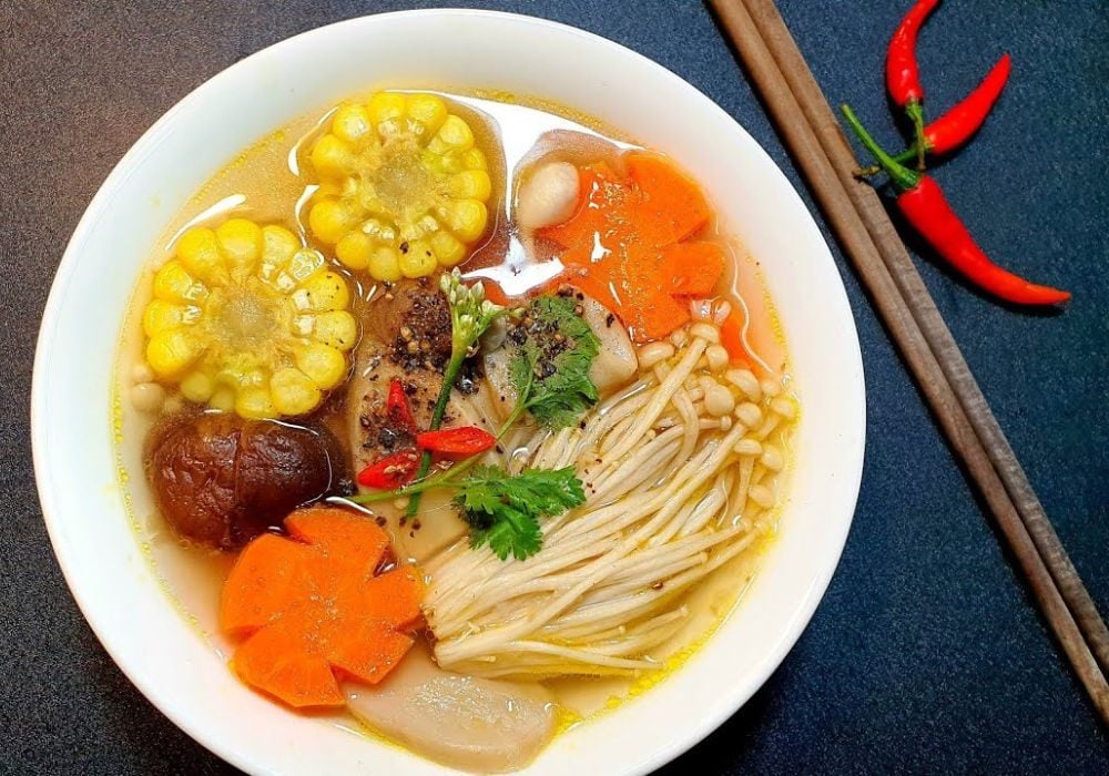 Canh thập cẩm chay