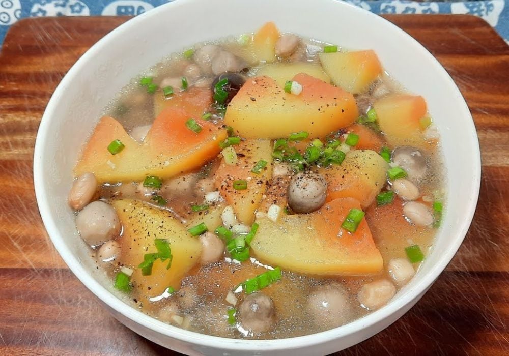Canh đu đủ chay