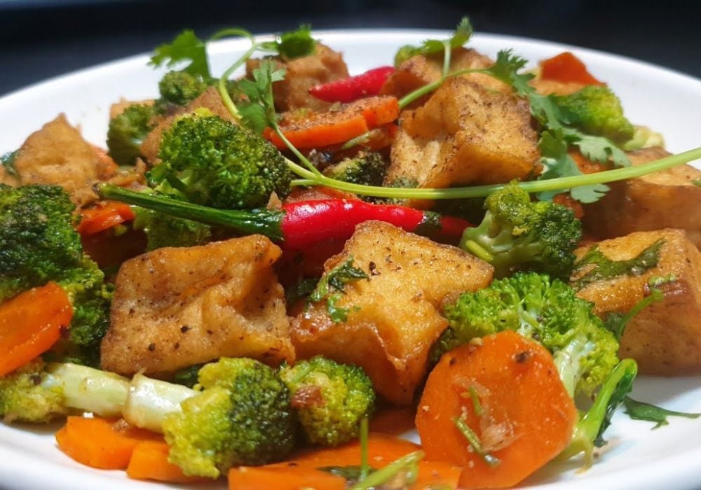 Đậu hũ xào chay