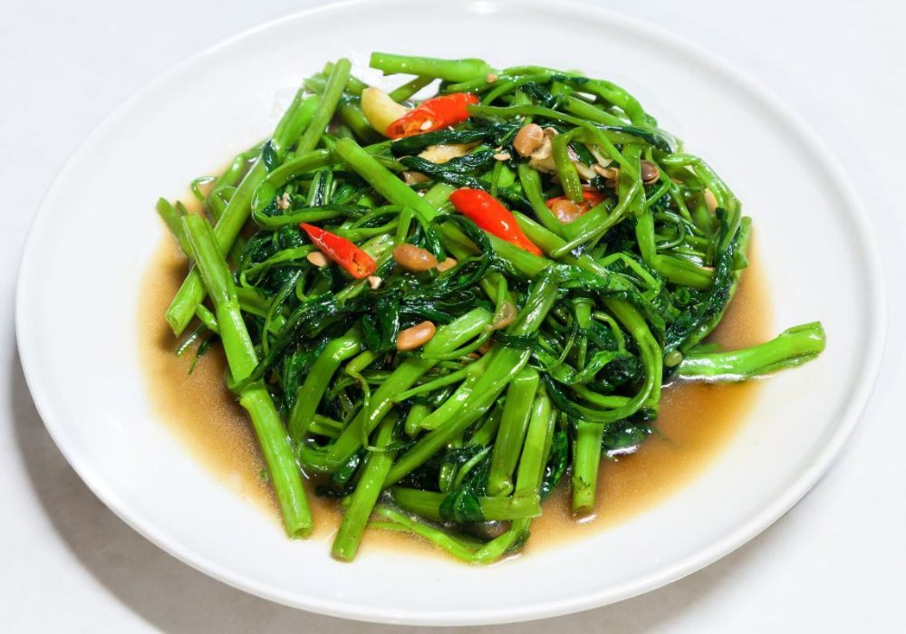 Rau muống xào chay