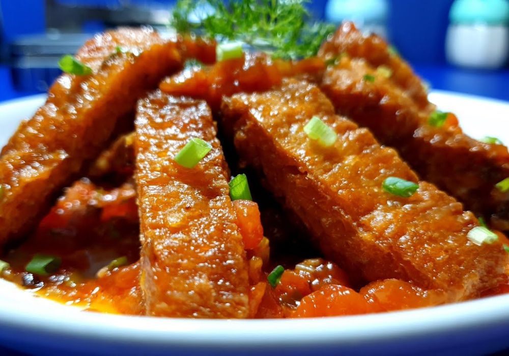 Sườn non chay xào chua ngọt