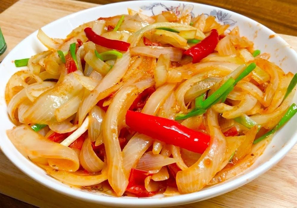 Hành tây xào cà chua