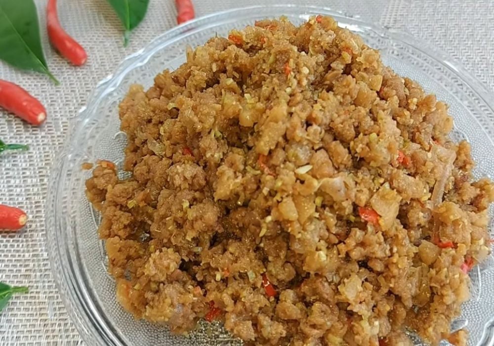 Mắm ruốc xào thịt chay