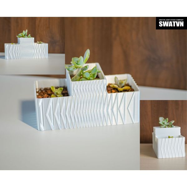 xưởng in 3D chậu cây bằng nhựa theo yêu cầu