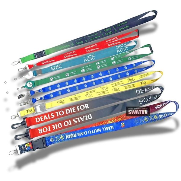 dây đeo thẻ in theo yêu cầu