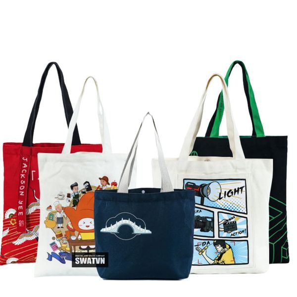 may túi tote vải canvas