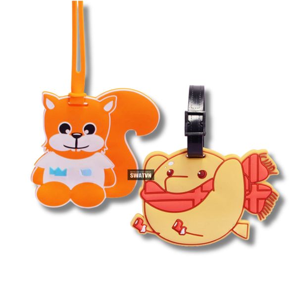 name tag cao su treo vali