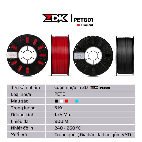 phân phối cuộn nhựa in 3D PETG