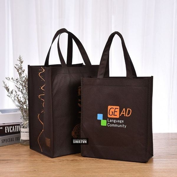 túi tote canvas in logo