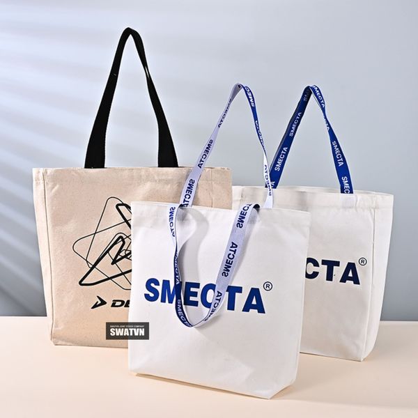 túi tote canvas in logo