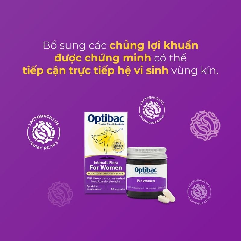 nhathuocvietnhat.vn - Optibac Probiotic For Women bổ sung lợi khuẩn cho phụ nữ, ngăn ngừa viêm nhiễm âm đạo và viêm đường tiết niệu