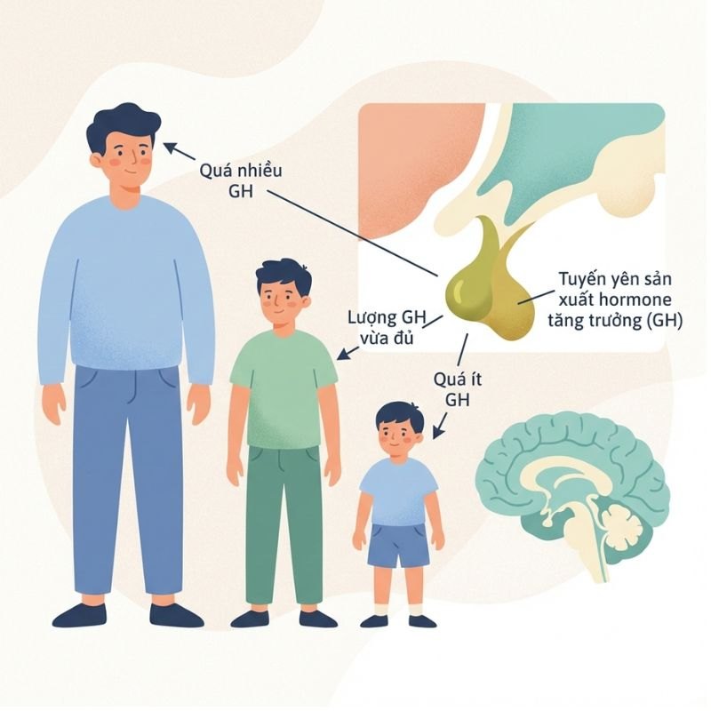 nhathuocvietnhat.vn - Hormone tăng trưởng (hGH), có tác động mạnh mẽ đến quá trình tăng chiều cao, đặc biệt trong giai đoạn phát triển của trẻ