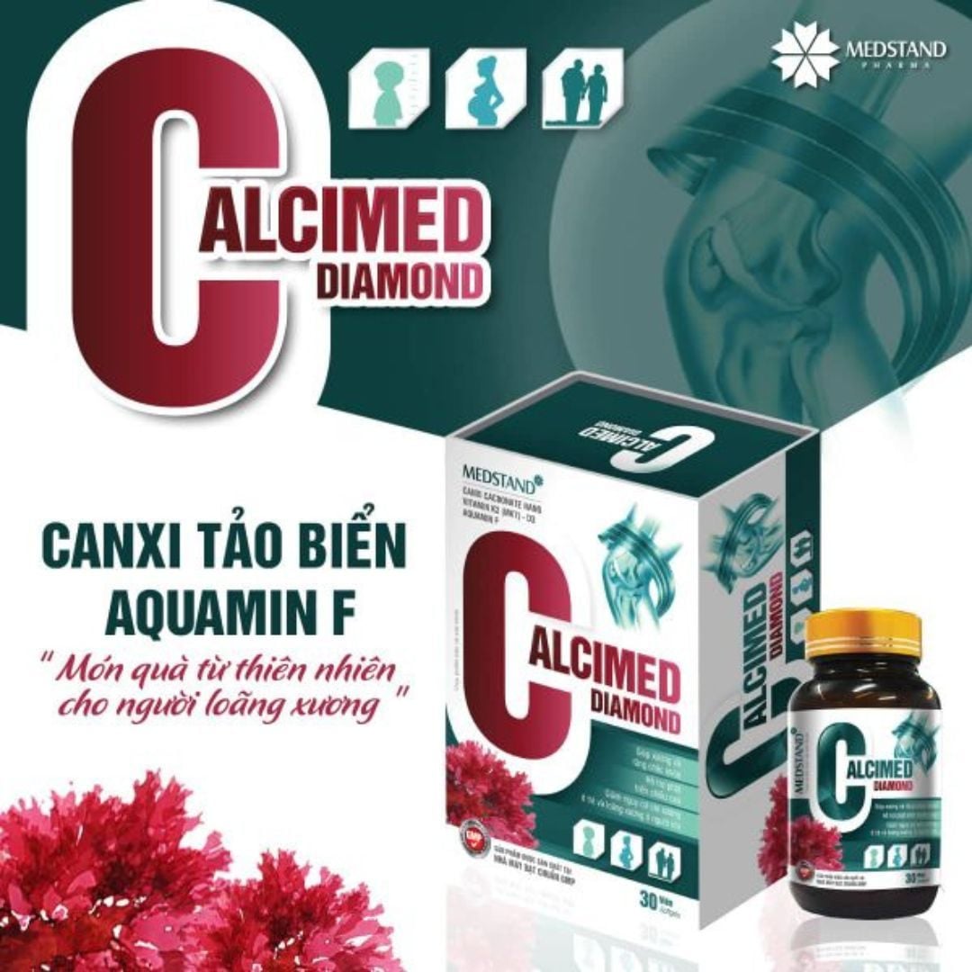 nhathuocvietnhat.vn - Calcimed Diamond - Canxi tảo đỏ hữu cơ, hỗ trợ tăng cường sức khỏe xương khớp