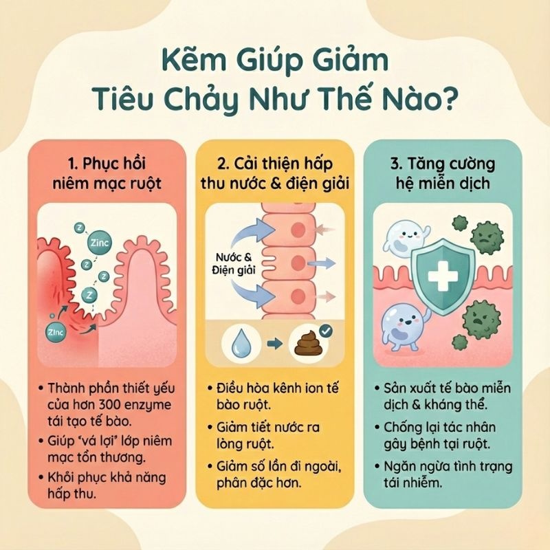 nhathuocvietnhat.vn - Cơ Chế Khoa Học Của Kẽm Trong Hỗ trợ Giảm Tiêu Chảy Ở Trẻ