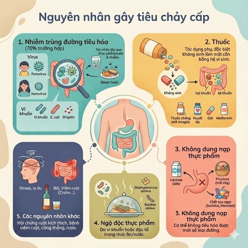 nhathuocvietnhat.vn - Nguyên nhân gây tiêu chảy cấp