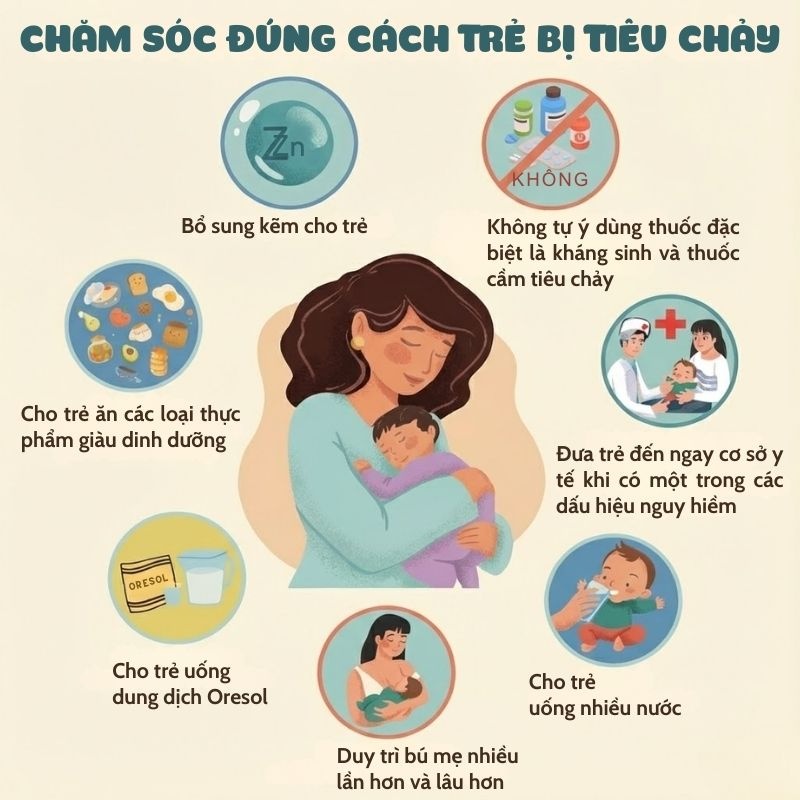 nhathuocvietnhat.vn - Hướng dẫn chăm sóc đúng cách cho trẻ bị tiêu chảy