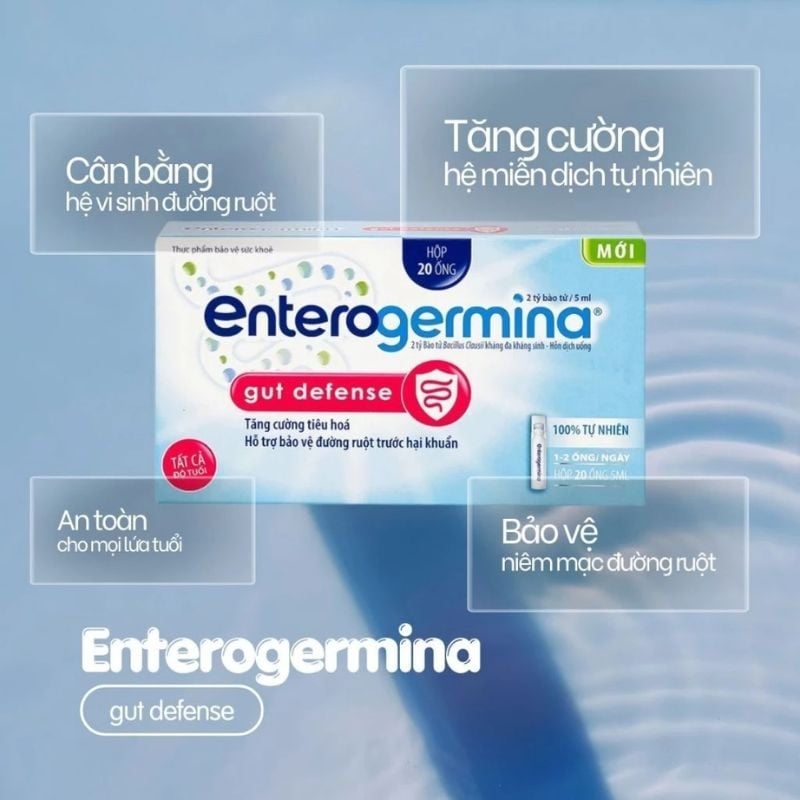 nhathuocvietnhat.vn - Enterogermina Gut Defense, tăng cường tiêu hóa, hỗ trợ bảo vệ đường ruột