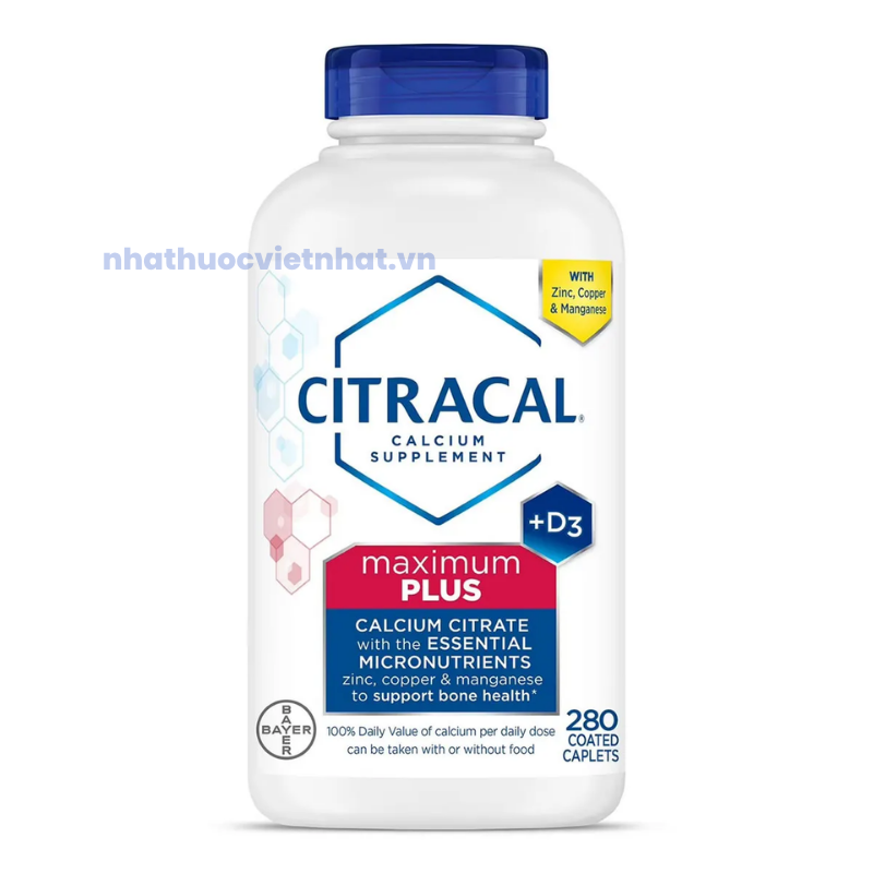 nhathuocvietnhat.vn - Citracal Maximum Plus (Bayer – Mỹ)