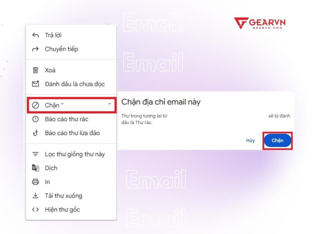 Chặn email rác, spam - GEARVN
