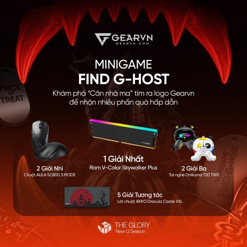 Minigame TÌM LOGO GEARVN TRONG CĂN NHÀ MA - GEARVN