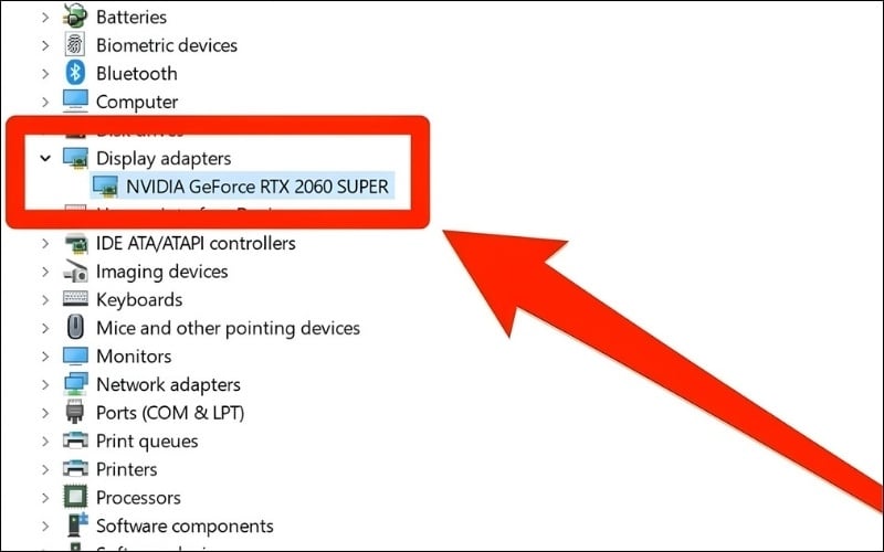 Cập nhật hoặc cài đặt lại driver đồ họa
