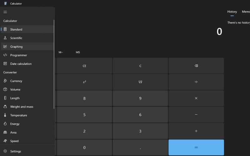 Ứng dụng Calculator trên Windows tích hợp nhiều chế độ hữu ích