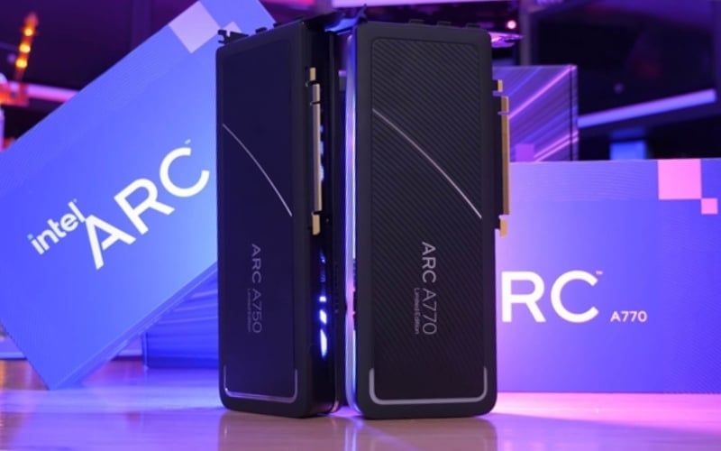 Ở phân khúc phổ thông và tầm trung, Intel Arc A750 và A770 nổi bật nhờ hiệu năng tốt, giá thành cạnh tranh