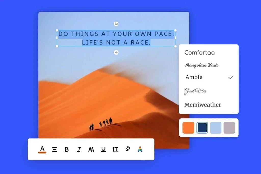 Thêm chữ vào ảnh bằng Fotor